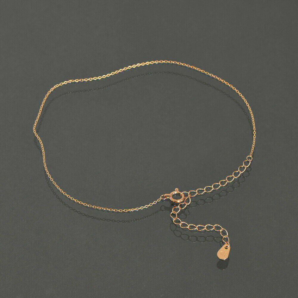 アンクレット チェーン 18金 ピンクゴールド 小豆チェーン 幅0.9mm 長さ24cm|鎖 K18PG k18 18k 貴金属 ジュエリー レディース メンズ