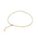 アンクレット チェーン 18金 ピンクゴールド ベネチアンチェーン 幅0.8mm 長さ24cm|鎖 K18PG k18 18k 貴金属 ジュエリー レディース ...