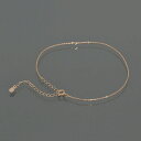 アンクレット チェーン 18金 ピンクゴールド 4面カット小豆チェーン 幅1.0mm 長さ24cm|鎖 K18PG k18 18k 貴金属 ジュエリー レディー...