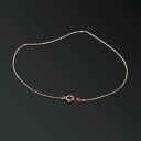 ブレスレット チェーン 18金 ピンクゴールド 小豆チェーン 幅0.9mm 長さ18cm|鎖 K18PG k18 18k 貴金属 ジュエリー レディース メンズ