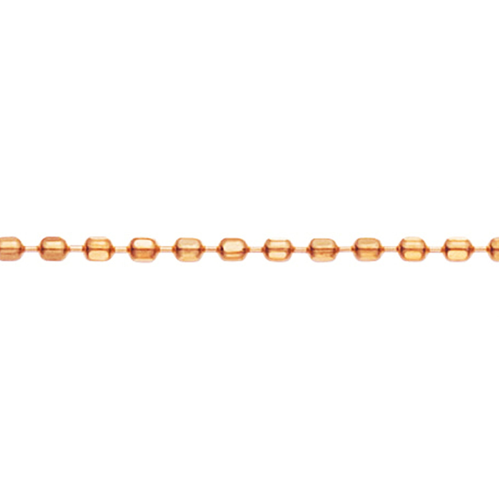 Pink Gold - ブレスレット チェーン 18金 ピンクゴールド カットボールチェーン 幅0.7mm 長さ20cm｜鎖 K18PG k18 18k 貴金属 ジュエリー レディース メンズ