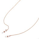 メガネチェーン 18金 ピンクゴールド 4面カット小豆チェーン(Wドーナツ型) 幅1.0mm 長さ70cm 眼鏡チェーン|鎖 K18PG k18 18k 貴金属...