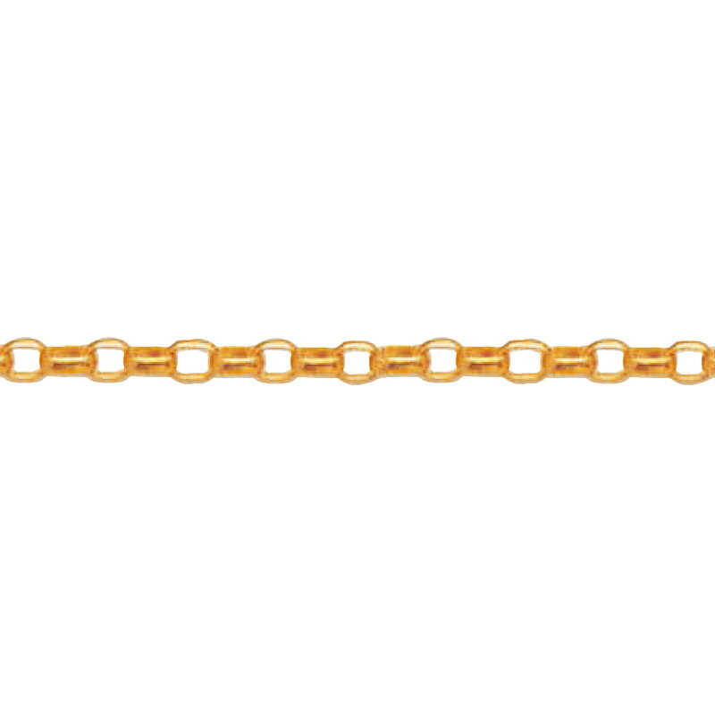 ネックレス チェーン 18金 ピンクゴールド セミロングロールチェーン 幅2.4mm 長さ40cm｜ネックレスチェーン チェーンネックレス チェーンのみ だけ 鎖 K18PG k18 18k 貴金属 ジュエリー レディース メンズ