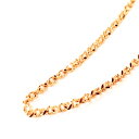 ネックレス チェーン 18金 ピンクゴールド エルアールチェーン 幅1.0mm 長さ90cm|鎖 K18PG k18 18k 貴金属 ジュエリー レディース メ...