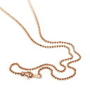 ネックレス チェーン 18金 ピンクゴールド カットボールチェーン 幅1.2mm 長さ80cm|鎖 K18PG k18 18k 貴金属 ジュエリー レディース ...