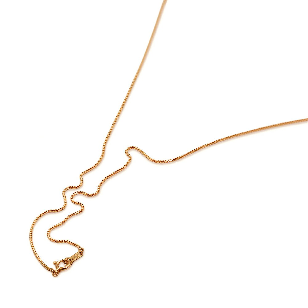 ネックレス チェーン 18金 ピンクゴールド ベネチアンチェーン 幅0.8mm 長さ55cm|鎖 K18PG k18 18k 貴金属 ジュエリー レディース メンズ