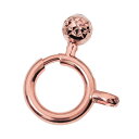 【1個売り】 留め具 18金 ピンクゴールド カットボール付き引き輪 直径7.0mm ヒキワ クラスプ|手芸用品 金具 飾り パーツ 部品 K18PG k18 ...