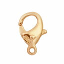 【1個売り】 留め具 18金 ピンクゴールド フック 縦9.0mm カニカン カニ環 クラスプ|手芸用品 金具 飾り パーツ 部品 K18PG k18 18k 貴金属