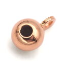 【1個売り】 スライド金具 18金 ピンクゴールド スライドボール 丸玉 シリコン入り 直径4.0mm|手芸用品 金具 飾り パーツ 部品 K18PG k18 ...
