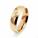 指輪 18金 ピンクゴールド 甲丸リング 幅6.0mm ピンキーリングもございます 地金リング|K18PG k18 18k 貴金属 ジュエリー レディース メン...