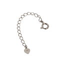 ネックレス用の延長アジャスター 18金 ホワイトゴールド 荒喜平(イチゴ) 幅2.1mm 長さ5cm/7cm/10cm|鎖 K18WG k18 18k 貴金属 ジュエリー レディース メンズ