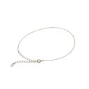 アンクレット チェーン 18金 ホワイトゴールド ふんわりロング小豆チェーン 幅1.0mm 長さ24cm|鎖 K18WG k18 18k 貴金属 ジュエリー レ...