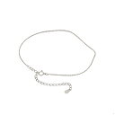 アンクレット チェーン 18金 ホワイトゴールド ボールチェーン 幅1.0mm 長さ24cm|鎖 K18WG k18 18k 貴金属 ジュエリー レディース メンズ
