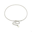 アンクレット チェーン 18金 ホワイトゴールド 2面カット喜平チェーン 幅0.9mm 長さ24cm|鎖 K18WG k18 18k 貴金属 ジュエリー レディ...