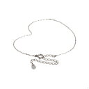 アンクレット チェーン 18金 ホワイトゴールド 小判みたいなチェーン 幅1.1mm 長さ24cm|鎖 K18WG k18 18k 貴金属 ジュエリー レディー...