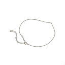 アンクレット チェーン 18金 ホワイトゴールド ロールチェーン 幅1.0mm 長さ24cm|鎖 K18WG k18 18k 貴金属 ジュエリー レディース メ...