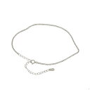 アンクレット チェーン 18金 ホワイトゴールド ロールチェーン 幅1.7mm 長さ24cm|鎖 K18WG k18 18k 貴金属 ジュエリー レディース メ...