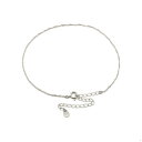 アンクレット チェーン 18金 ホワイトゴールド スクリューチェーン 幅1.0mm 長さ24cm|鎖 K18WG k18 18k 貴金属 ジュエリー レディース...