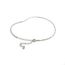 アンクレット チェーン 18金 ホワイトゴールド スクリューチェーン 幅1.6mm 長さ24cm|鎖 K18WG k18 18k 貴金属 ジュエリー レディース...