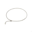 アンクレット チェーン 18金 ホワイトゴールド ベネチアンチェーン 幅1.0mm 長さ24cm|鎖 K18WG k18 18k 貴金属 ジュエリー レディース...