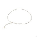 アンクレット チェーン 18金 ホワイトゴールド ベネチアンチェーン 幅0.8mm 長さ24cm|鎖 K18WG k18 18k 貴金属 ジュエリー レディース...