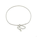 アンクレット チェーン 18金 ホワイトゴールド ベネチアンチェーン 幅0.9mm 長さ24cm|鎖 K18WG k18 18k 貴金属 ジュエリー レディース...