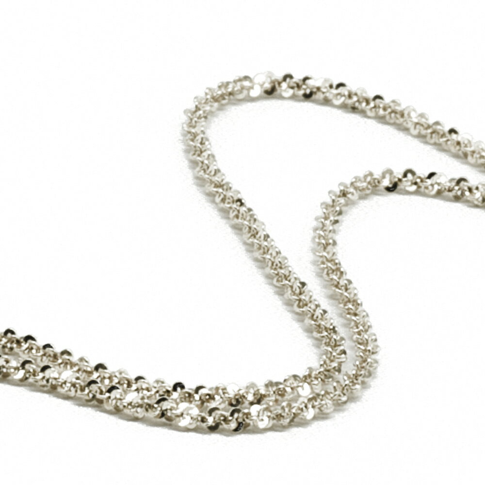 ブレスレット チェーン 18金 ホワイトゴールド ミラクルチェーン 幅1.5mm 長さ20cm|鎖 K18WG k18 18k 貴金属 ジュエリー レディース ...