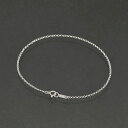ブレスレット チェーン 18金 ホワイトゴールド ロールチェーン 幅1.7mm 長さ18cm|鎖 K18WG k18 18k 貴金属 ジュエリー レディース メ...