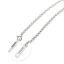 メガネチェーン 18金 ホワイトゴールド 裏抜きロールチェーン(筒型) 幅2.4mm 長さ70cm 眼鏡チェーン|鎖 K18WG k18 18k 貴金属 ジュエ...