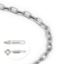 メガネチェーン 18金 ホワイトゴールド 2面カットフラットロング小豆チェーン(筒型) 幅1.6mm 長さ70cm 眼鏡チェーン|鎖 K18WG k18 18k...