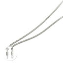 メガネチェーン 18金 ホワイトゴールド ターラントRチェーン(筒型) 幅1.8mm 長さ70cm 眼鏡チェーン|鎖 K18WG k18 18k 貴金属 ジュエ...