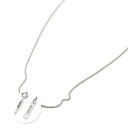 メガネチェーン 18金 ホワイトゴールド ベネチアンチェーン(筒型) 幅1.0mm 長さ70cm 眼鏡チェーン|鎖 K18WG k18 18k 貴金属 ジュエリ...