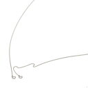 マスクチェーン 18金 ホワイトゴールド 2面カット喜平チェーン 幅0.9mm 長さ70cm|鎖 K18WG k18 18k 貴金属 ジュエリー レディース メンズ