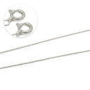 マスクチェーン 18金 ホワイトゴールド グリームカット入り4面カット小豆チェーン 幅1.0mm 長さ70cm|鎖 K18WG k18 18k 貴金属 ジュエリー レディース メンズ