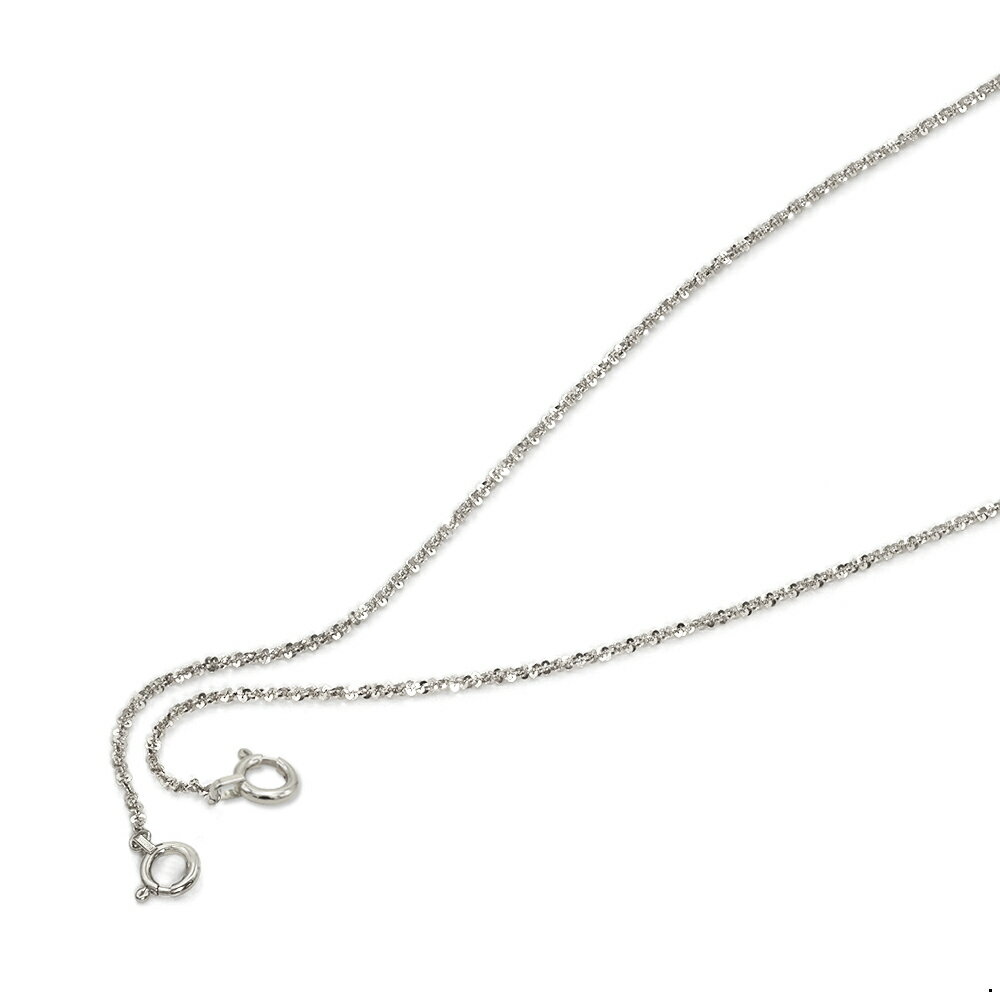 マスクチェーン 18金 ホワイトゴールド ミラクルチェーン 幅1.3mm 長さ70cm｜鎖 K18WG k18 18k 貴金属 ジュエリー レディース メンズ