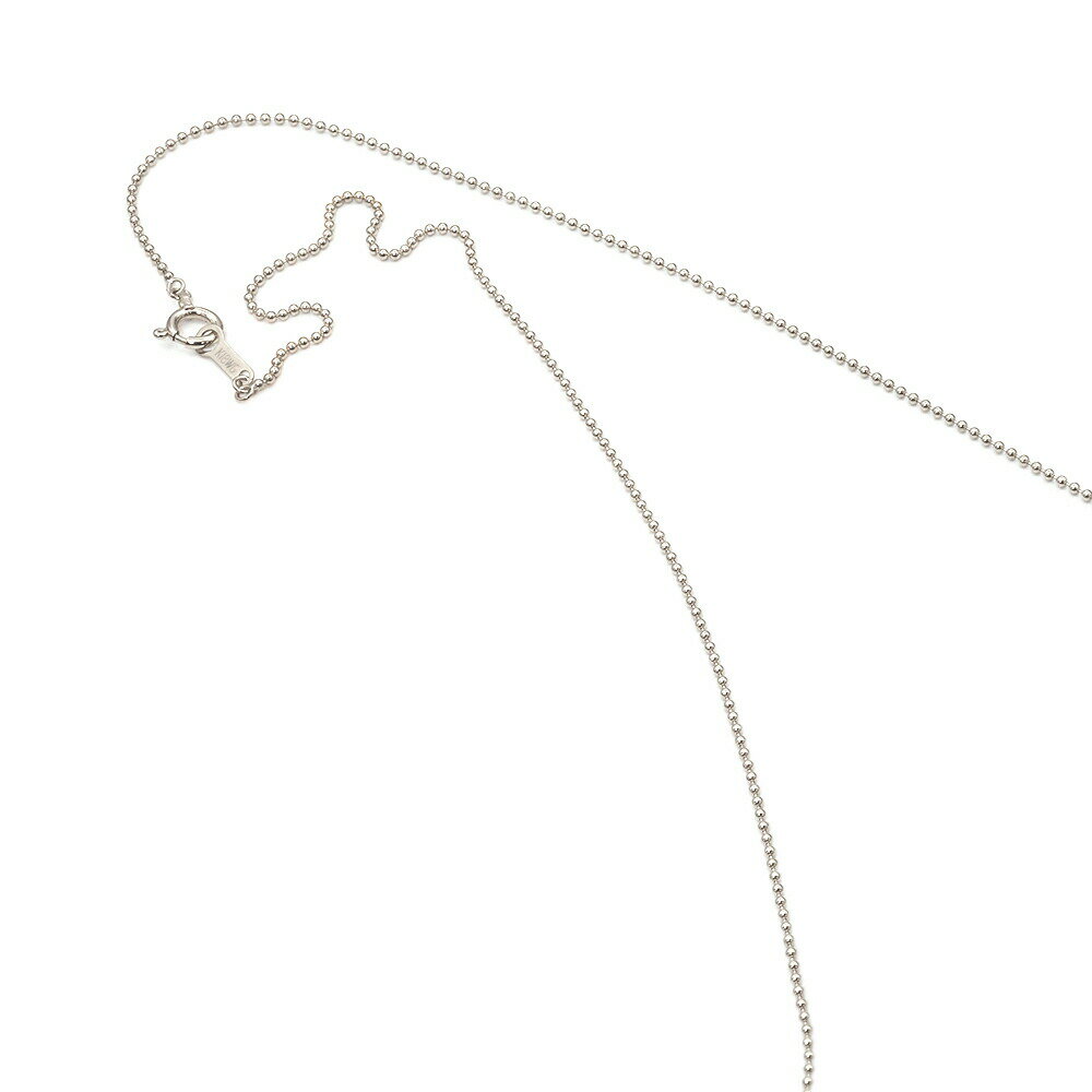 ネックレス チェーン 18金 ホワイトゴールド ボールチェーン 幅1.0mm 長さ55cm｜チェーンのみ だけ 鎖 K18WG k18 18k 貴金属 ジュエリー レディース メンズ(4)
