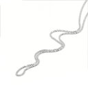 ネックレス チェーン 18金 ホワイトゴールド ミラクルチェーン 幅2.0mm 長さ80cm|鎖 K18WG k18 18k 貴金属 ジュエリー レディース メ...