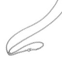 ネックレス チェーン 18金 ホワイトゴールド ロールチェーン 幅2.4mm 長さ80cm|鎖 K18WG k18 18k 貴金属 ジュエリー レディース メン...