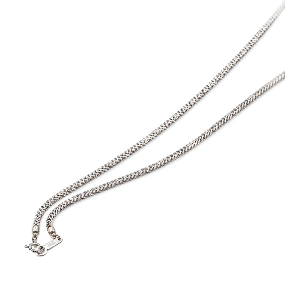 ネックレス チェーン 18金 ホワイトゴールド ターラントRチェーン 幅1.8mm 長さ90cm|チェーンのみ だけ 鎖 K18WG k18 18k 貴金属 ジ...