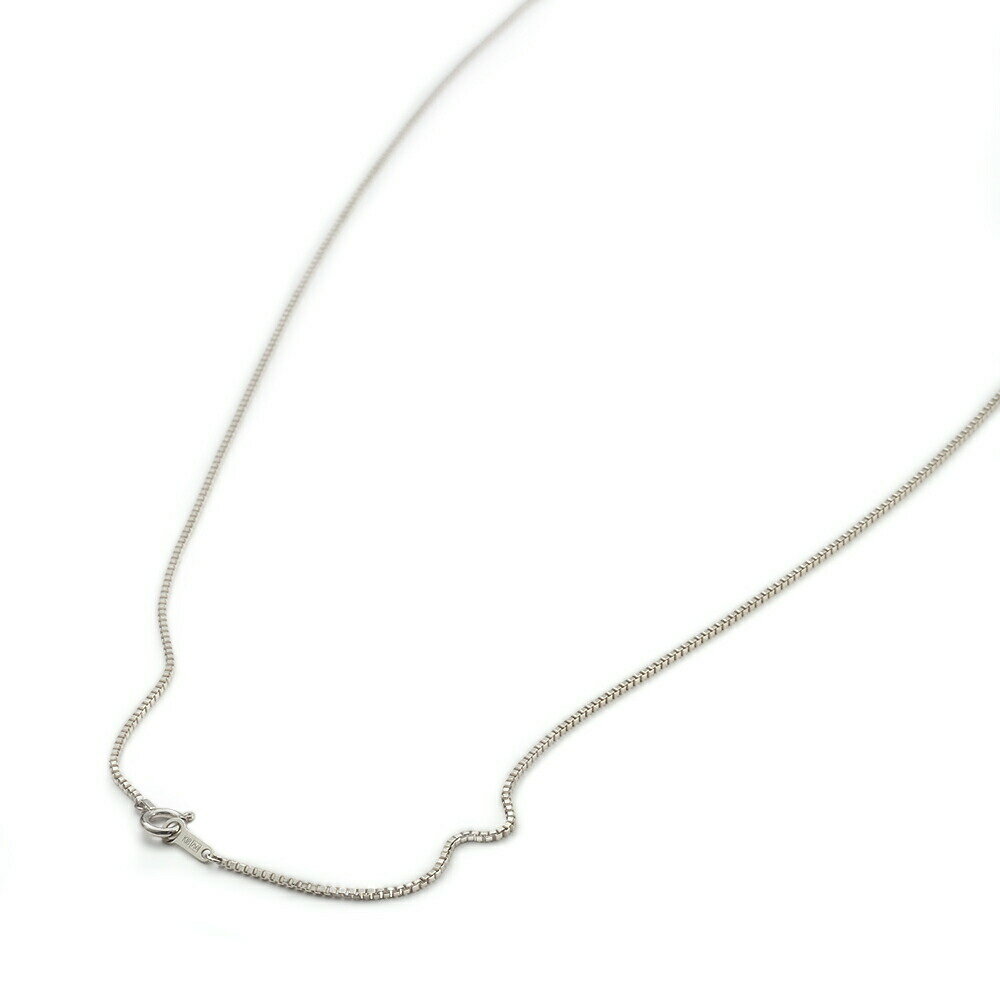 ネックレス チェーン 18金 ホワイトゴールド ベネチアンチェーン 幅1.0mm 長さ55cm｜チェーンのみ だけ 鎖 K18WG k18 18k 貴金属 ジュエリー レディース メンズ