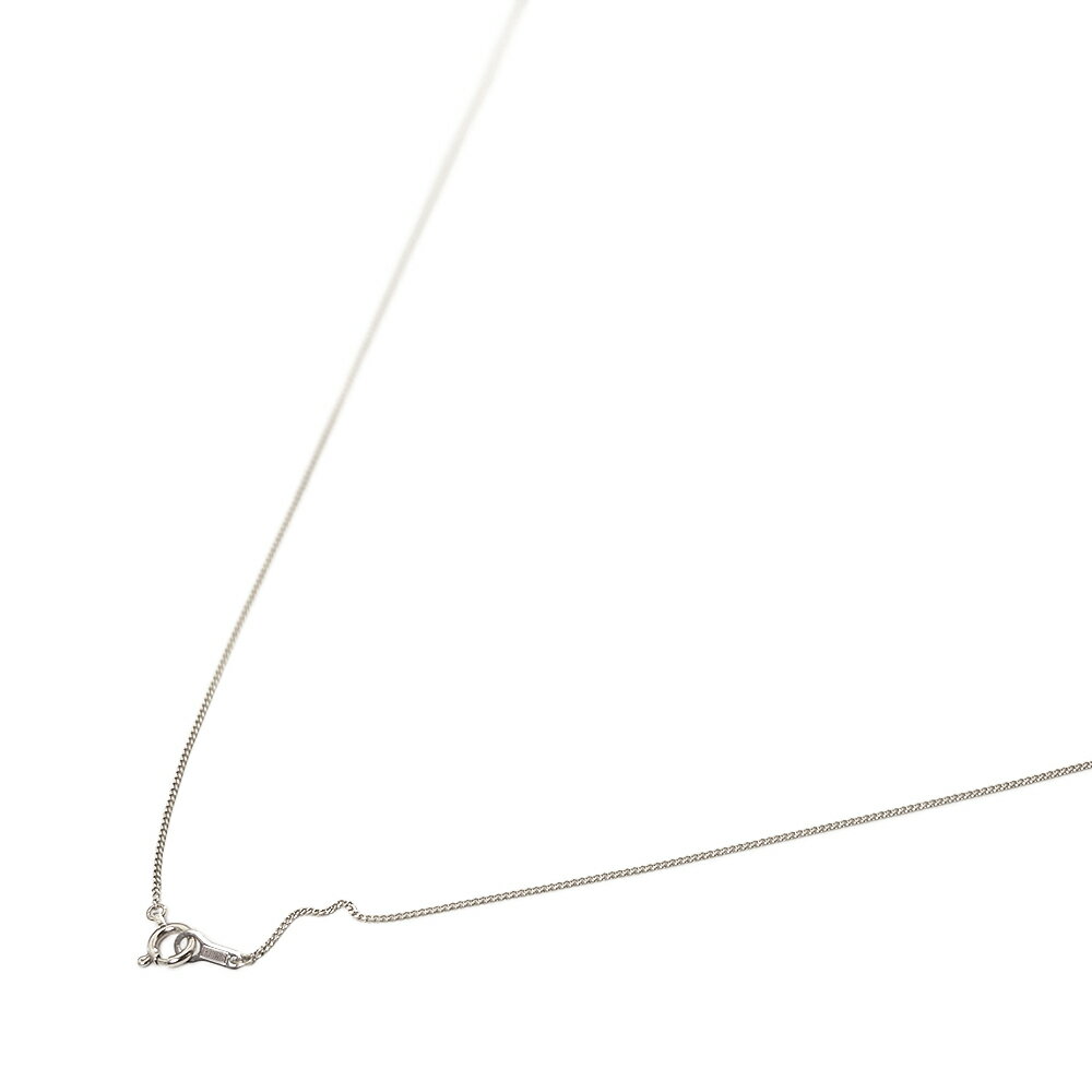 ネックレス チェーン 18金 ホワイトゴールド 2面カット喜平チェーン 幅0.8mm 長さ70cm|鎖 K18WG k18 18k 貴金属 ジュエリー レディース メンズ