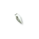 【1個売り】 バチカン 18金 ホワイトゴールド シンプルバチカン 縦6.3mm 横2.5mm ペンダントトップ用|手芸用品 金具 飾り パーツ 部品 K18W...