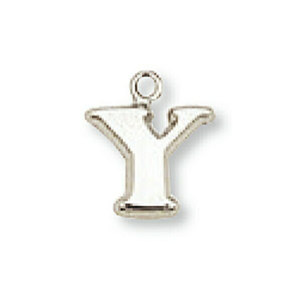 【1個売り】 チャームパーツ 18金 ホワイトゴールド Y イニシャルチャーム Sサイズ 中空タイプ 縦8.5mm 横8.5mm アルファベット 文字|手芸用品...