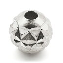 【1個売り】 ビーズパーツ 18金 ホワイトゴールド ボール玉 ツバキカット 外径4.0mm 高さ4.0mm 穴径1.2mm スペーサー 丸玉 直径|手芸用品 ...