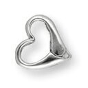 【1個売り】 留め具 18金 ホワイトゴールド フリーフック ハート型 外開き 縦7.0mm 横7.0mm カニカン カニ環 クラスプ|手芸用品 金具 飾り パ...