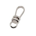 【1個売り】 エンドパーツ 18金 ホワイトゴールド フック受け金具 縦13.0mm 横4.0mm 留め具|手芸用品 金具 飾り パーツ 部品 K18WG k1...