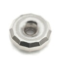 【1個売り】 ビーズパーツ 18金 ホワイトゴールド ドーナツ型 ミラーボールカット 外径4.5mm 高さ1.6mm 穴径1.0mm スペーサー ロンデル|手芸...