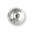 【1個売り】 ピアスキャッチ 18金 ホワイトゴールド 8.0mm玉ミラーボールキャッチ シリコン入り 軸径0.7mm〜0.9mm用 ピアスロック|K18WG ...