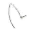 【1個売り】 ピアスパーツ 18金 ホワイトゴールド フックピアスパーツ リーフタイプ つきさし付き 線径0.70mm 縦16.0mm|手芸用品 金具 飾り パ...