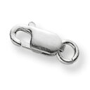 【1個売り】 留め具 18金 ホワイトゴールド フック ロブスタークラスプ 縦8.5mm カニカン カニ環 クラスプ|手芸用品 金具 飾り パーツ 部品 K18...